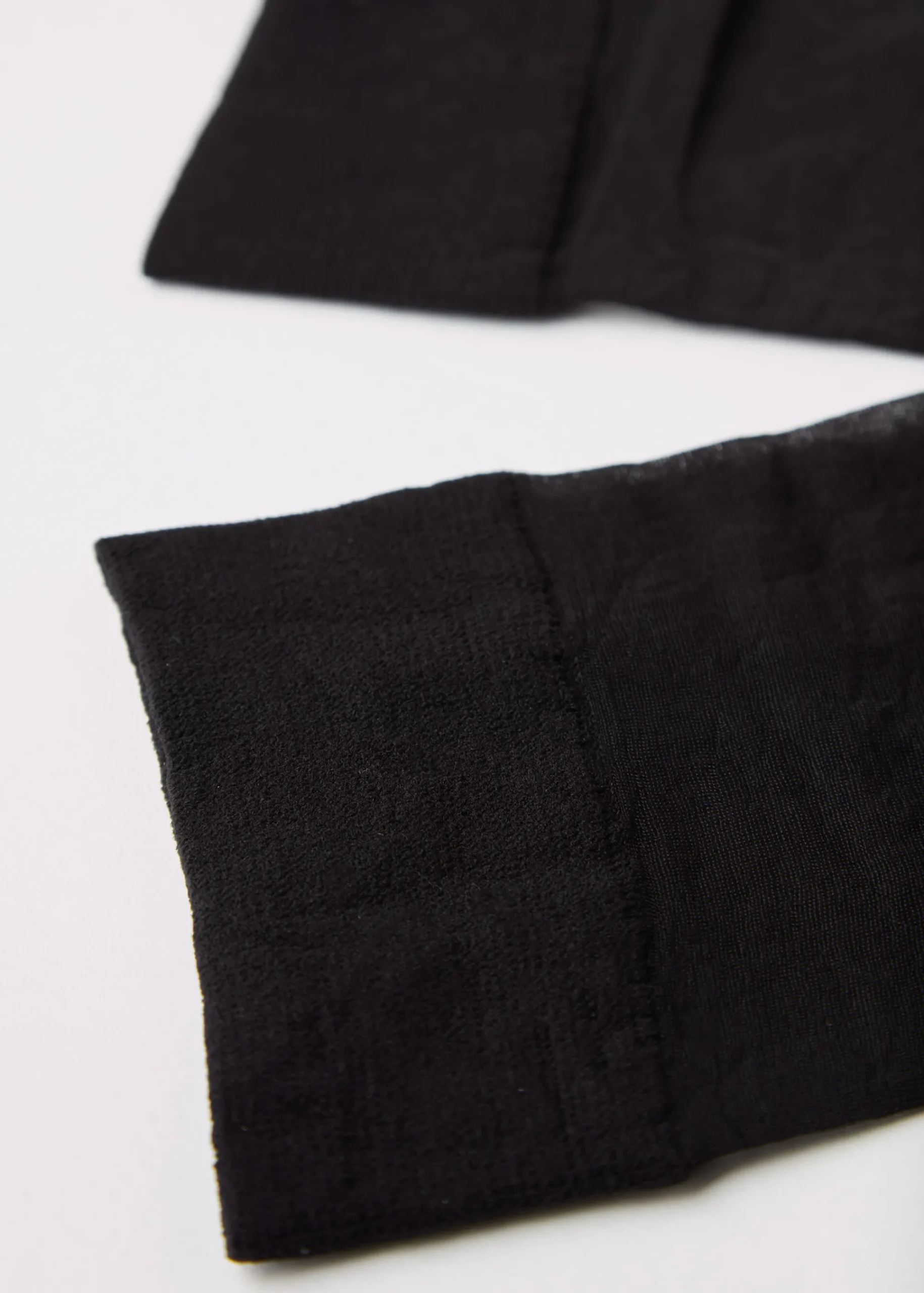 Sheer Socks^Calzedonia 20 Denier Comfort Cuff Knee-Highs 019 - Black