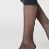 Sheer Socks^Calzedonia 20 Denier Comfort Cuff Knee-Highs 016 - Blue