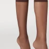 Sheer Socks^Calzedonia 20 Denier Comfort Cuff Knee-Highs 038 - Nude 11 - Moka