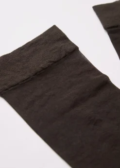 Sheer Socks^Calzedonia 20 Denier Comfort Cuff Knee-Highs 038 - Nude 11 - Moka