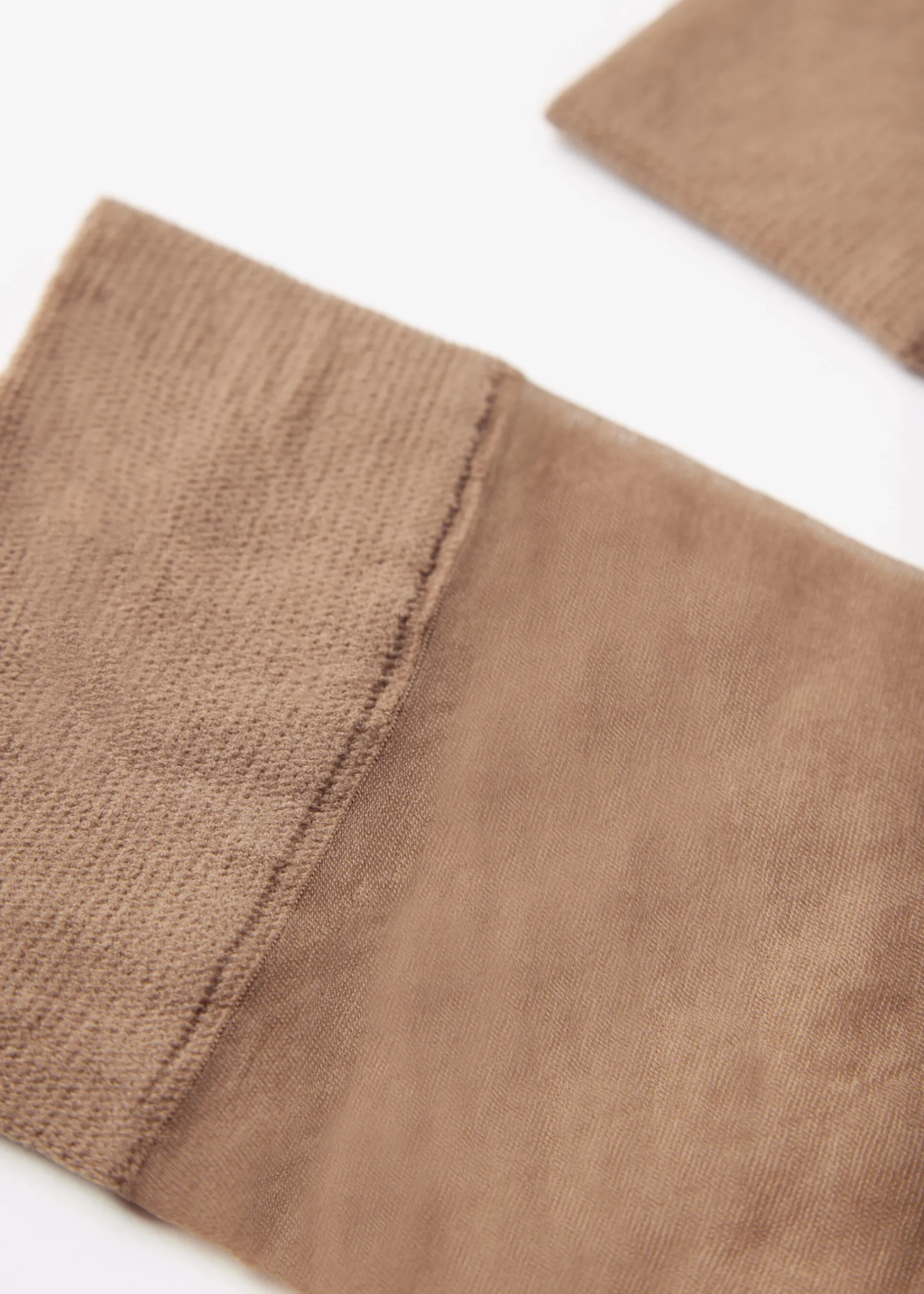 Sheer Socks^Calzedonia 20 Denier Comfort Cuff Knee-Highs 315 - Nude 7 - Bronze