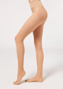 Sheer Tights^Calzedonia 20 Denier Essential Invisible Tights 3281 - Nude 3 - Seta