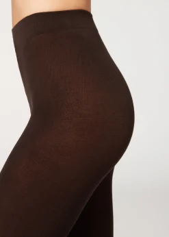 Opaque Tights^Calzedonia 150 Denier Opaque Eco Cotton Tights 848 - Dark Brown