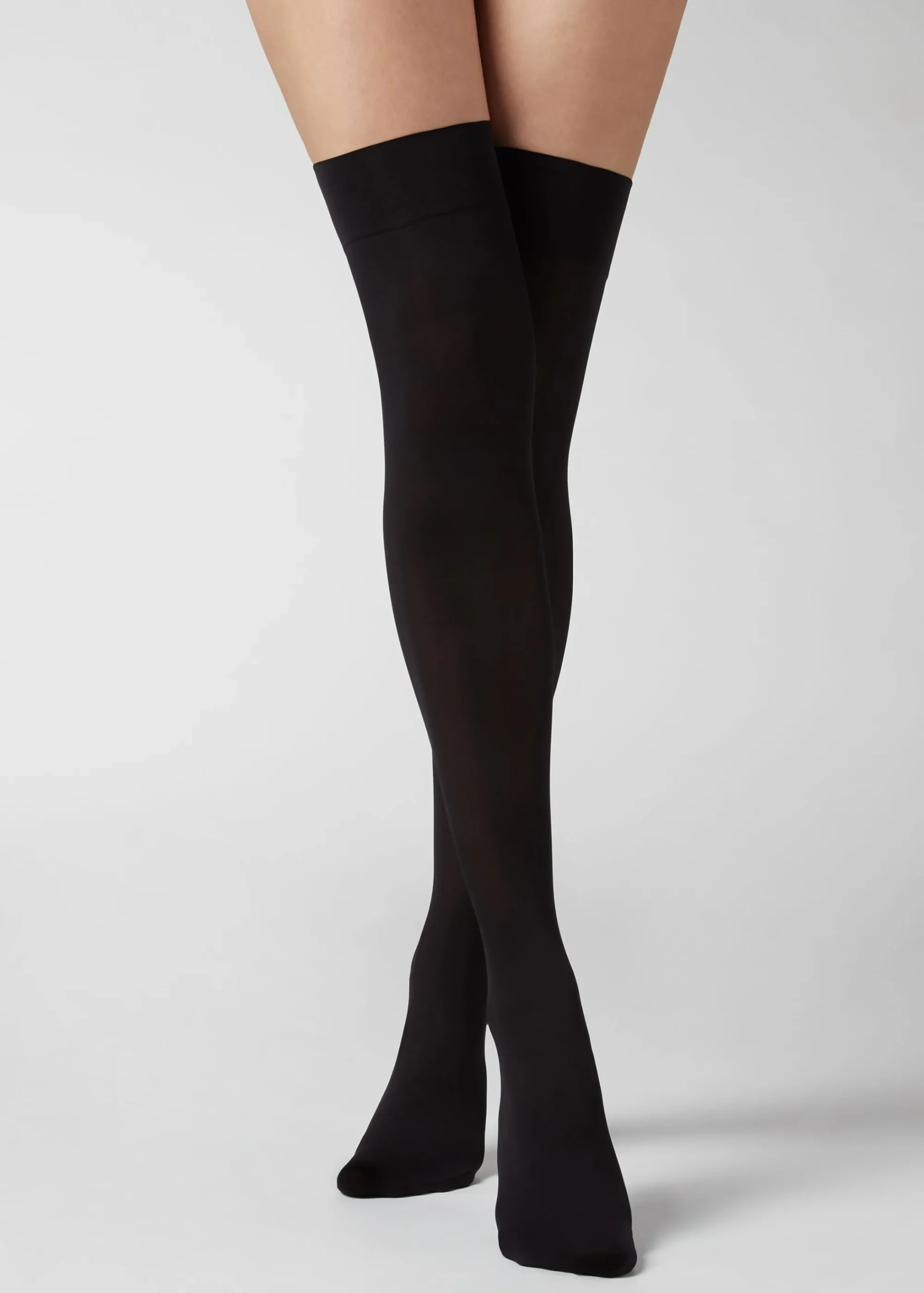 Stockings^Calzedonia 50 Denier Opaque Microfibre Stockings 019 - Black