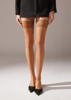 Stockings^Calzedonia 20 Denier Sheer Hold-Ups 315 - Nude 7 - Bronze