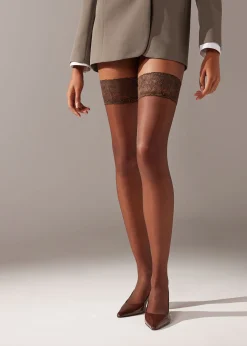 Stockings^Calzedonia 20 Denier Sheer Hold-Ups 038 - Nude 11 - Moka