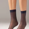 Sheer Socks^Calzedonia 20 Denier Sheer Socks 016 - Blue