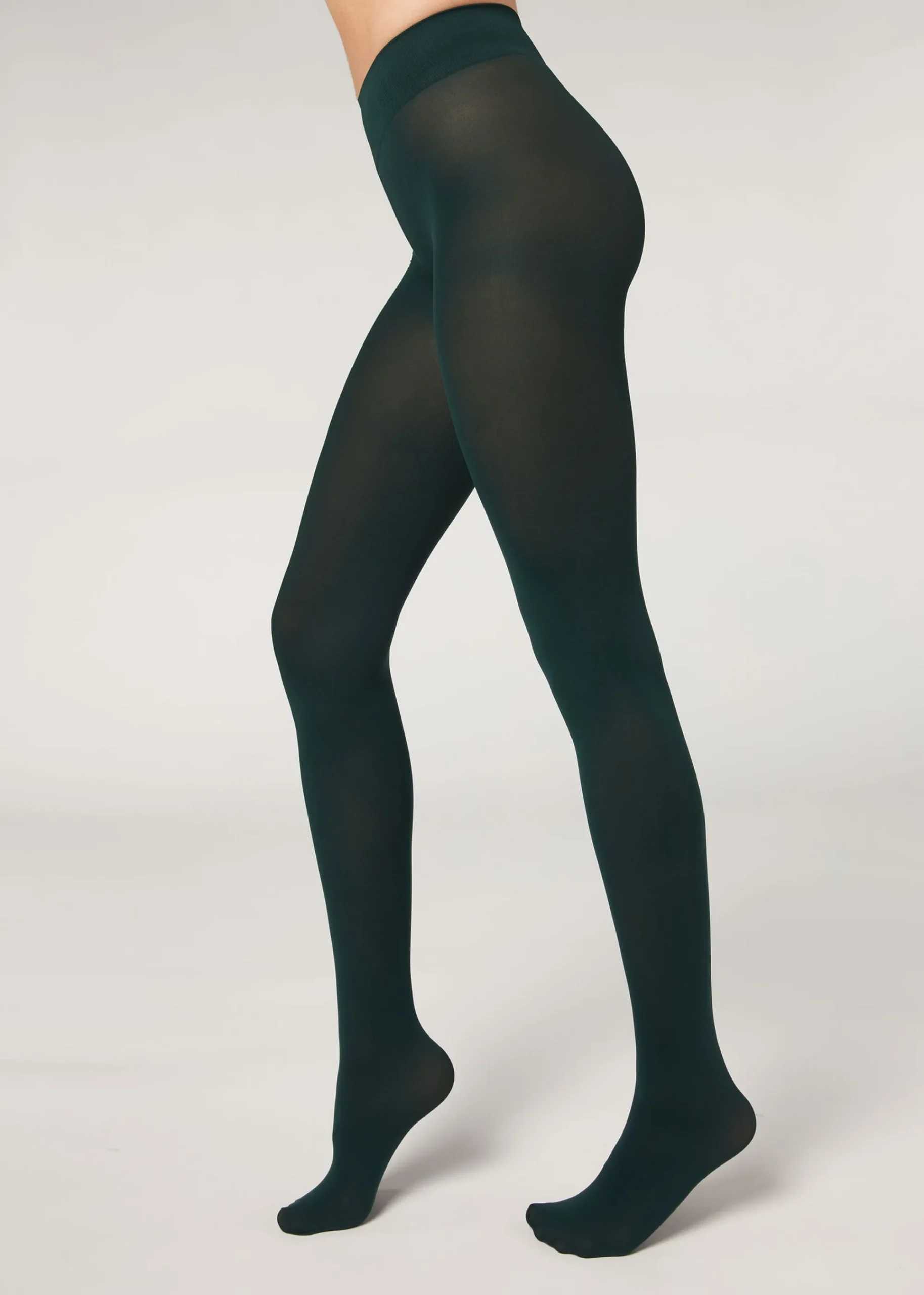 Opaque Tights^Calzedonia 50 Denier Total Comfort Soft Touch Tights 3654 - Green