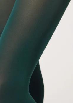 Opaque Tights^Calzedonia 50 Denier Total Comfort Soft Touch Tights 3654 - Green