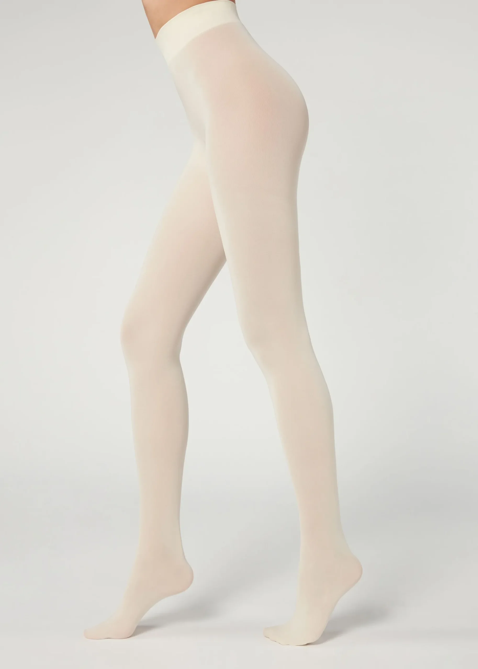 Patterned Tights^Calzedonia 50 Denier Total Comfort Soft Touch Tights 062 - Ivory