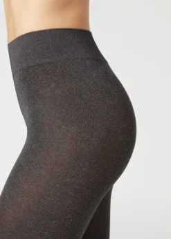 Opaque Tights^Calzedonia 100 Denier Total Comfort Soft Touch Tights 4479 - Dark Grey Blend
