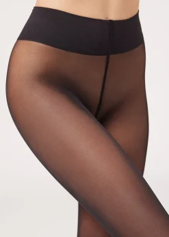 Opaque Tights^Calzedonia 30 Denier Total Comfort Soft Touch Tights 019 - Black