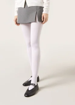 Opaque Tights^Calzedonia 50 Denier Total Comfort Soft Touch Tights 001 - White