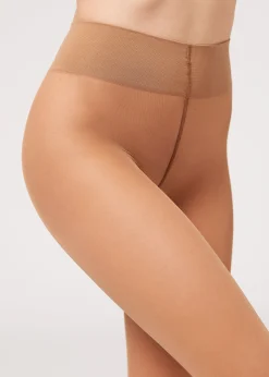 Opaque Tights^Calzedonia 30 Denier Total Comfort Soft Touch Tights 009 - Nude 6 - Elisir/Caramel