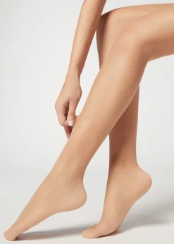 Sheer Tights^Calzedonia 15 Denier Total Shaper Sheer Tights 005 - Nude 1 - Sabbia/Beige Chiaro