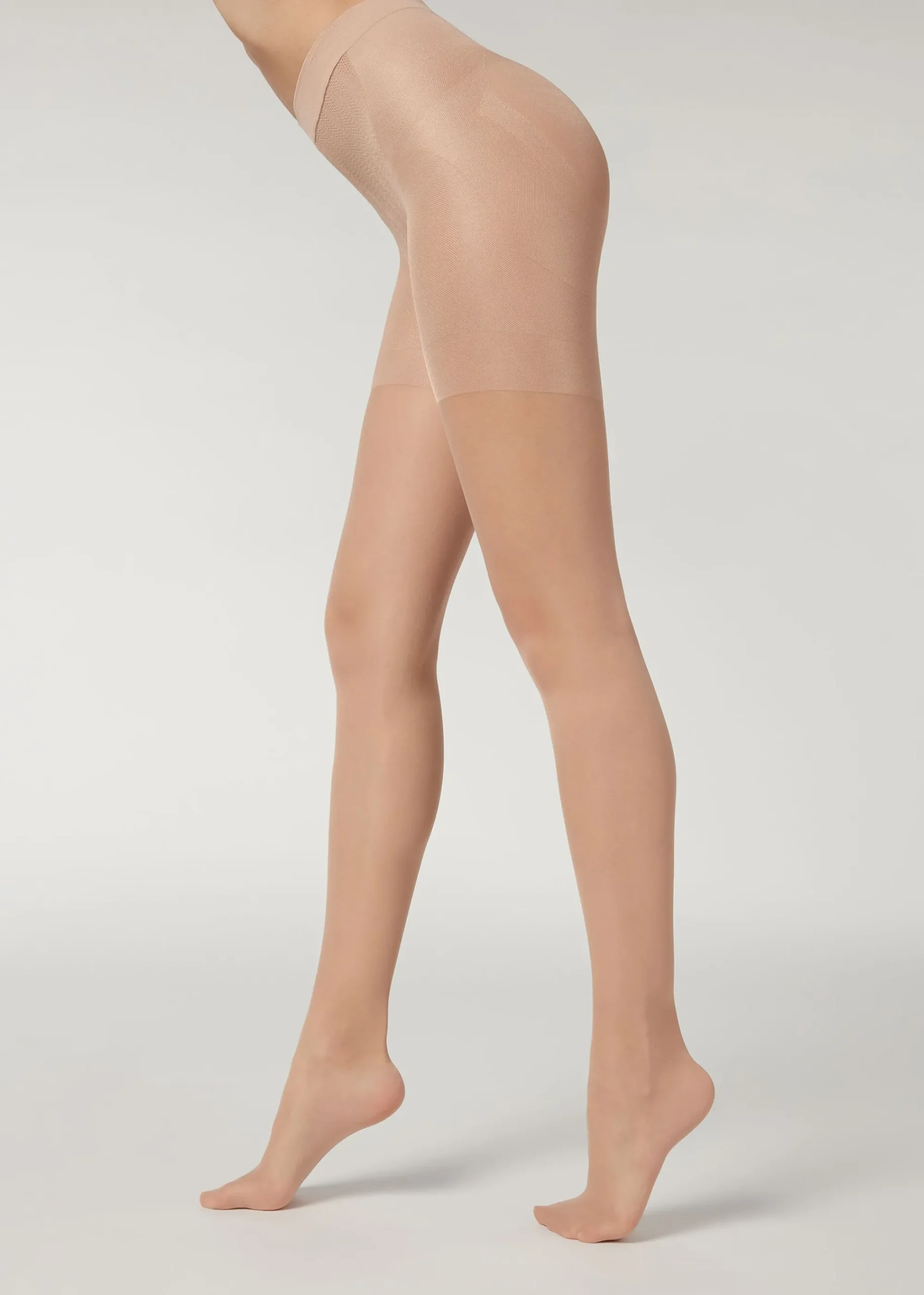 Sheer Tights^Calzedonia 30 Denier Total Shaper Sheer Tights 005 - Nude 1 - Sabbia/Beige Chiaro