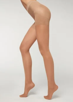 Sheer Tights^Calzedonia 30 Denier Total Shaper Sheer Tights 009 - Nude 6 - Elisir/Caramel