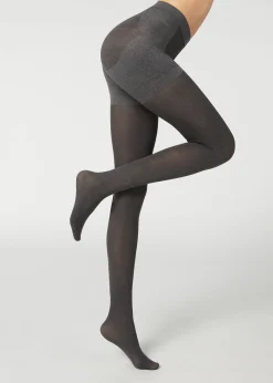 Opaque Tights^Calzedonia 50 Denier Total Shaper Tights 474 - Grey Blend