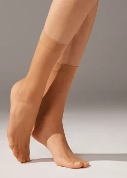 Sheer Socks^Calzedonia 8 Denier Ultra Sheer Socks 315 - Nude 7 - Bronze