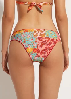 Bikini^Calzedonia Alicante Floral Bikini Bottoms 694C - Cashmere Patchwork