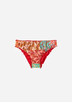 Bikini^Calzedonia Alicante Floral Bikini Bottoms 694C - Cashmere Patchwork