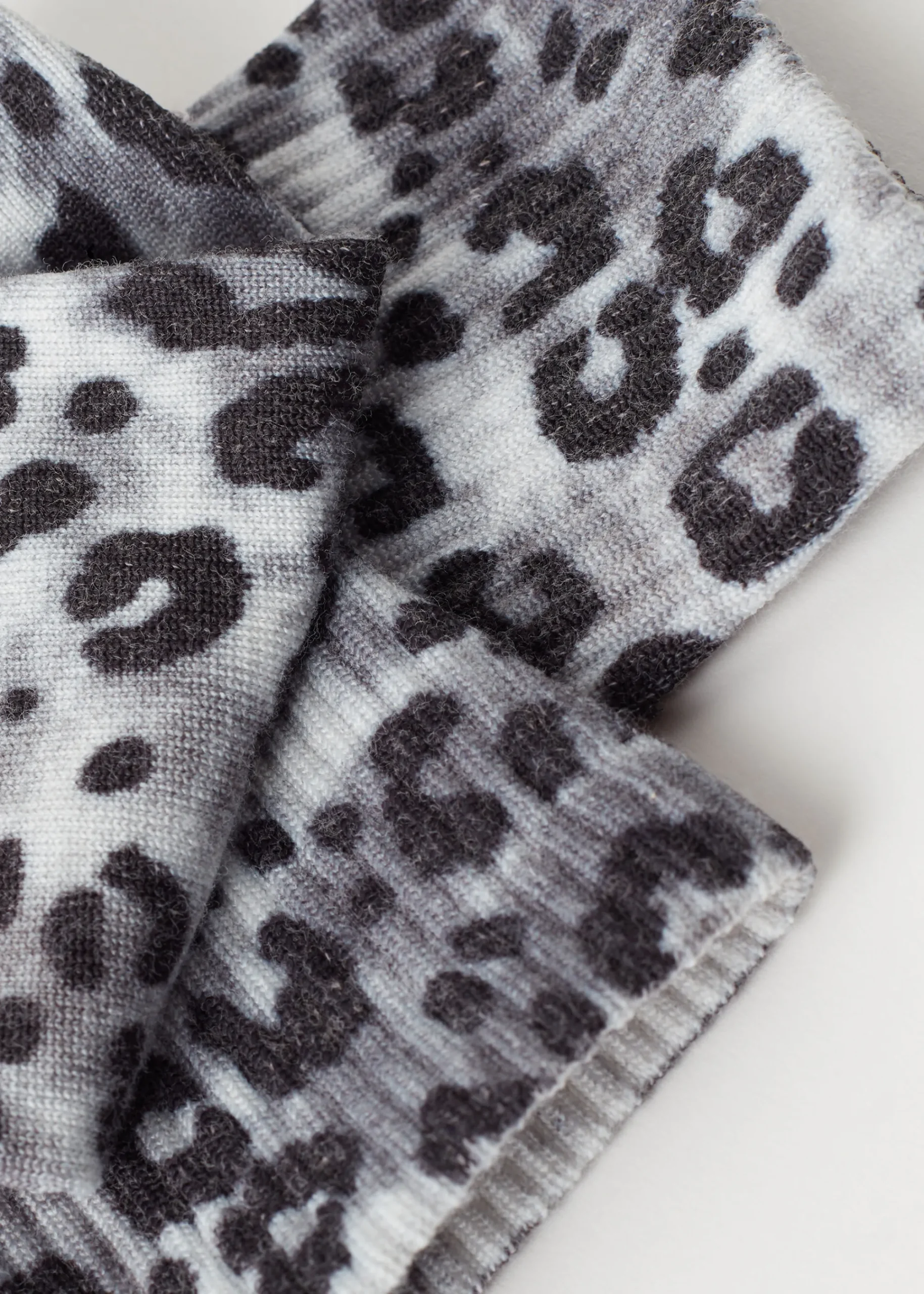 Short Socks^Calzedonia Animal Print Short Socks 9686 - Grey Animal Print