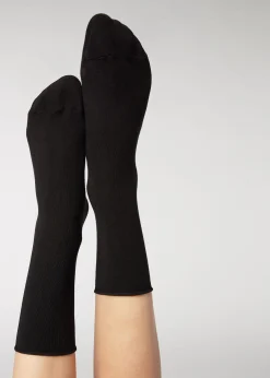 Short Socks^Calzedonia Ankle Socks With Cashmere 019 - Black