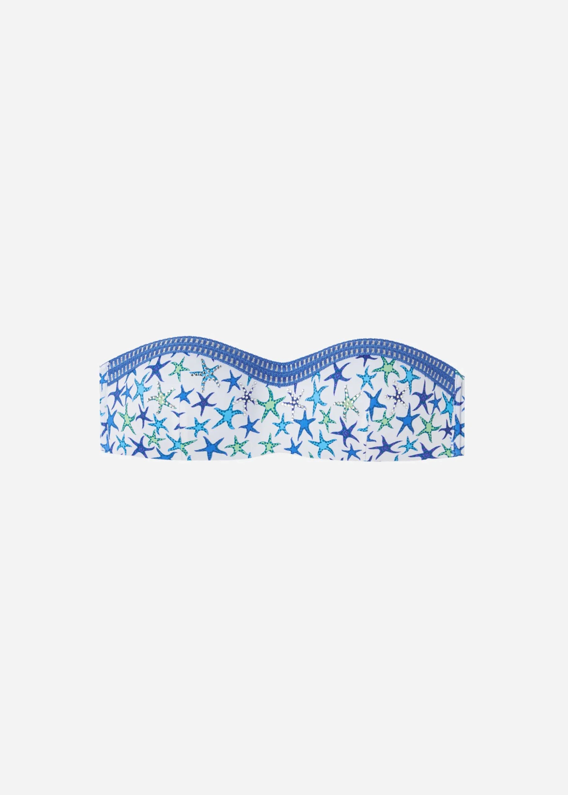 Bikini^Calzedonia Bayahibe Graduated Padded Bandeau Bikini Top 670C - Navy Star