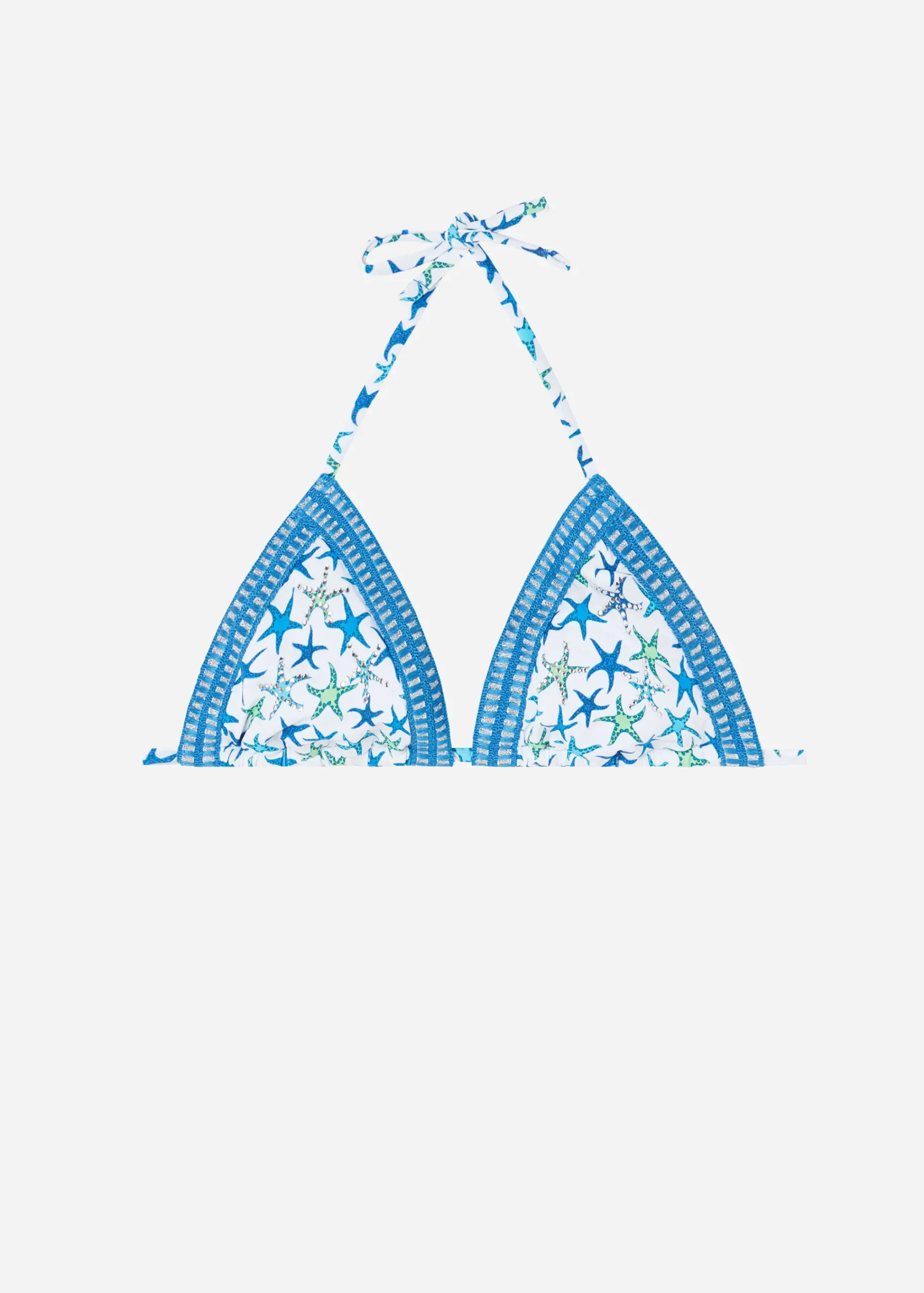 Bikini^Calzedonia Bayahibe Triangle Bikini Top With Removable Padding 670C - Navy Star