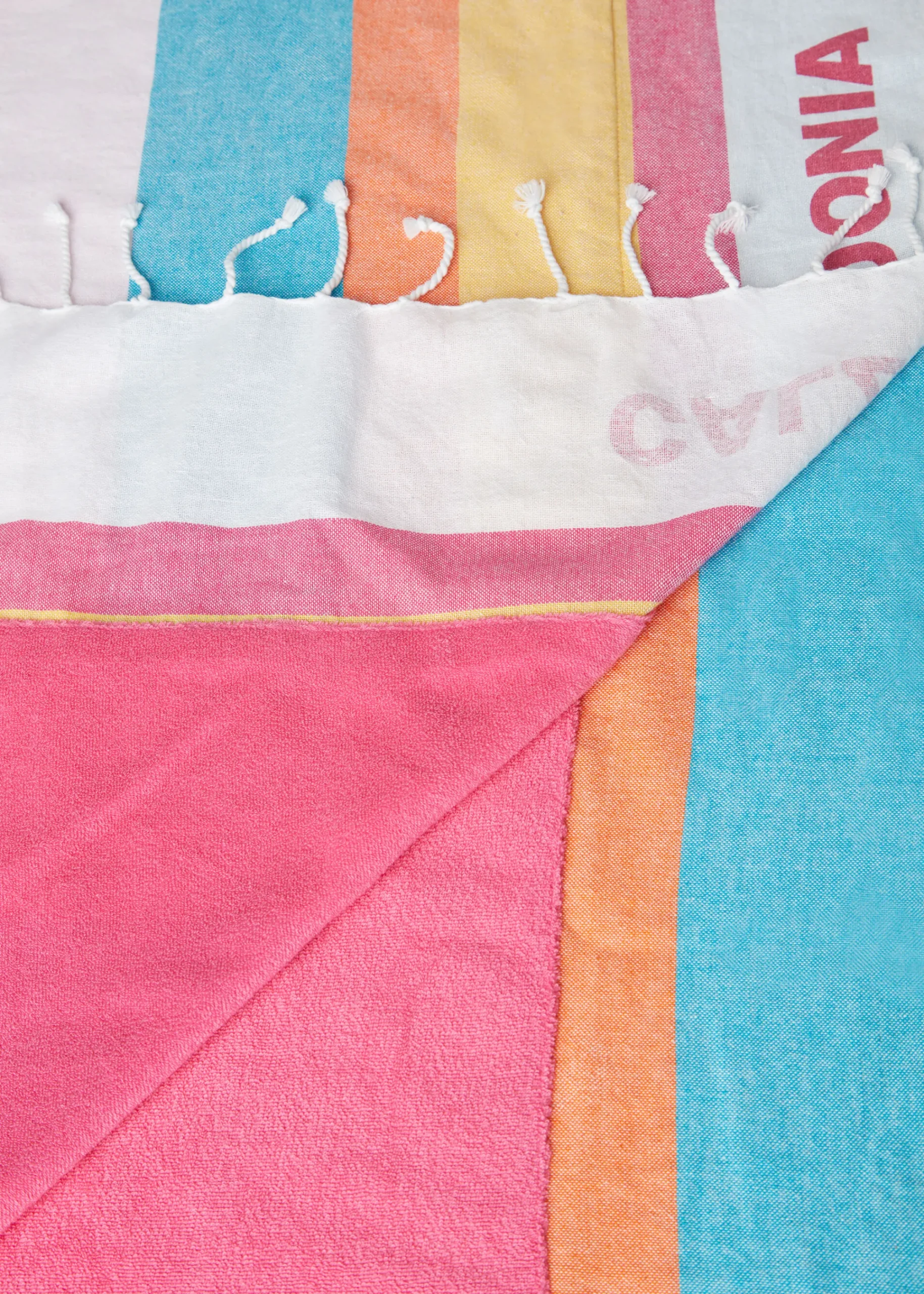 Accessories^Calzedonia Beach Towel With Logo 675C - Multicoloured Stripes