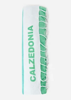 Accessories^Calzedonia Beach Towel With Logo 725C - Righe Iconic Green