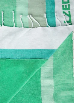 Accessories^Calzedonia Beach Towel With Logo 725C - Righe Iconic Green