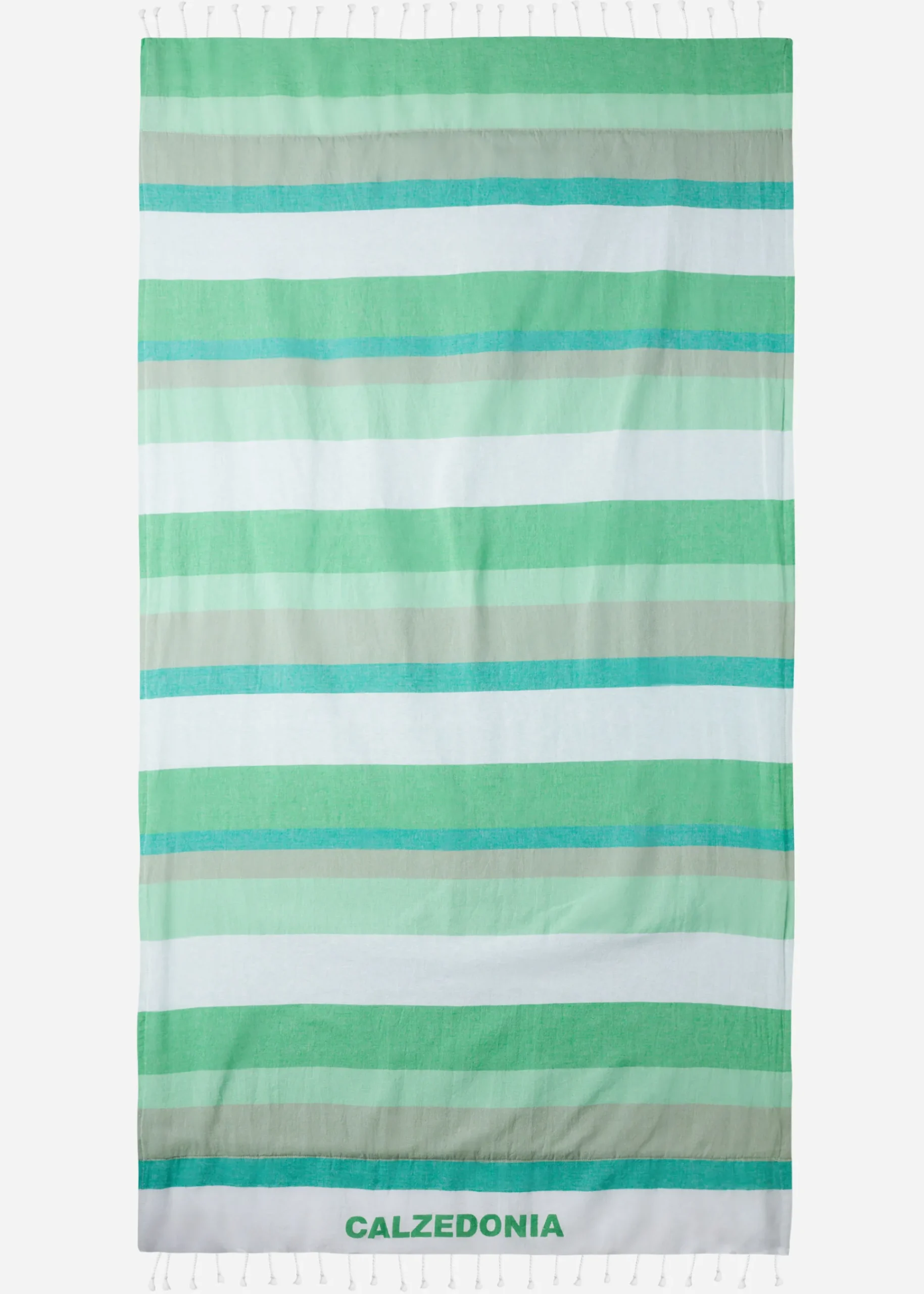 Accessories^Calzedonia Beach Towel With Logo 725C - Righe Iconic Green
