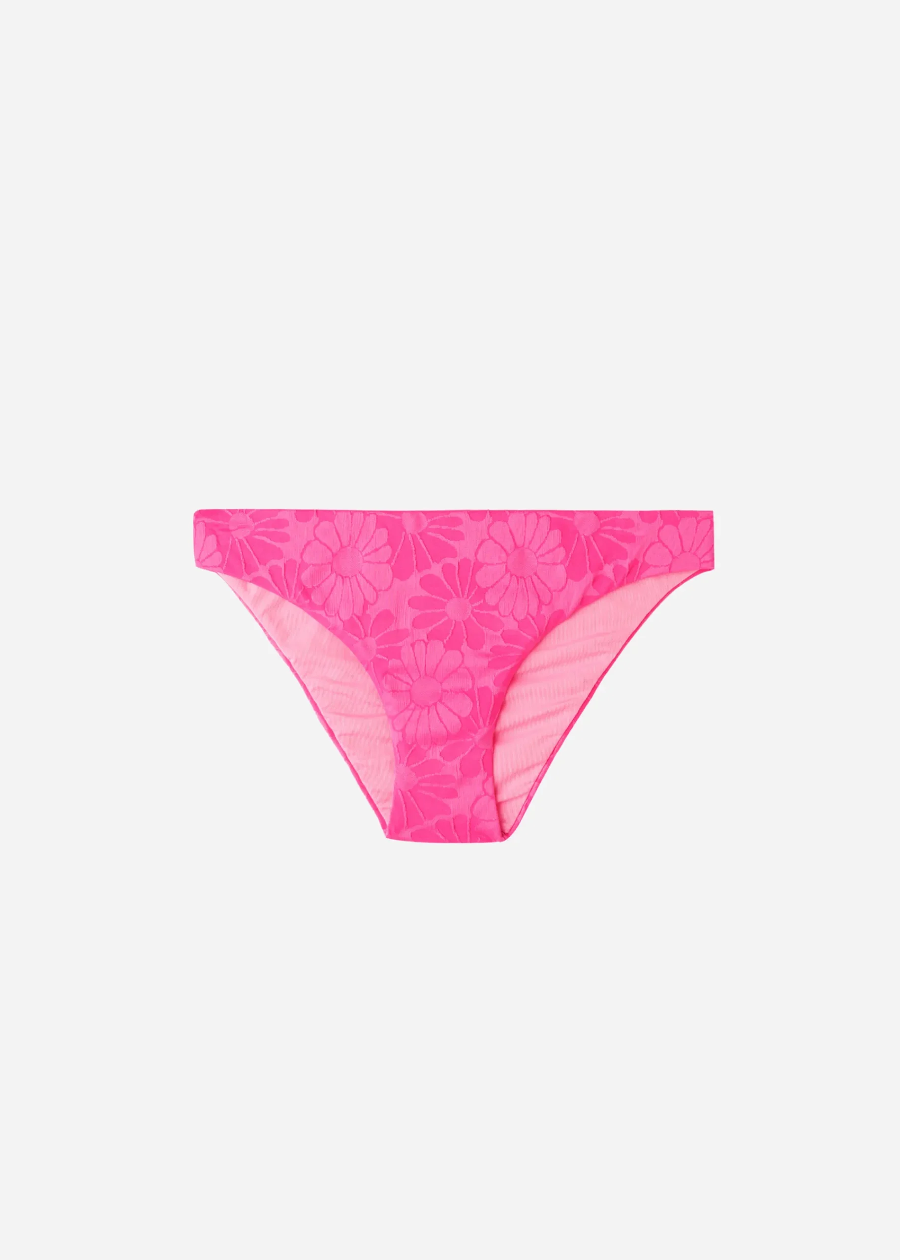 Bikini^Calzedonia Bikini Bottoms Antibes 639C - Bright Pink Flowers