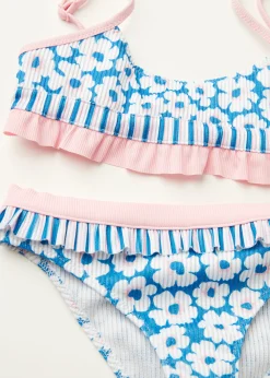 Swimwear And Bikinis^Calzedonia Bikini Floral Girls' Aurora 713C - Flower Stripes