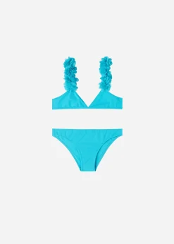 Swimwear And Bikinis^Calzedonia Bikini Triangle Girls' Honolulu 708C - Turquoise Green Flowers