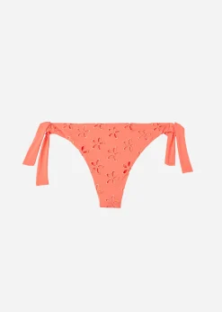 Bikini^Calzedonia Bow Brazilian Bikini Bottoms Corfu 619C - Orange Coral