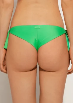 Bikini^Calzedonia Bow Brazilian Bikini Bottoms Indonesia 615C - Shiny Green