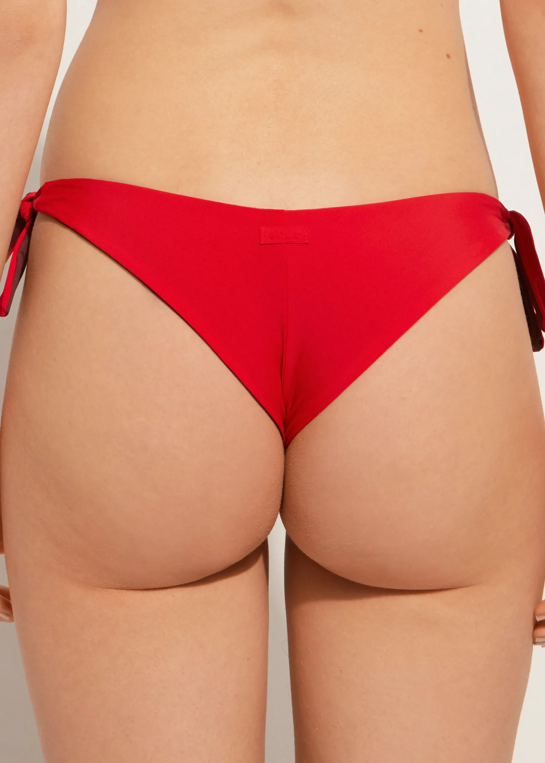 Bikini^Calzedonia Bow Brazilian Bikini Bottoms Indonesia 645C - Summer Red