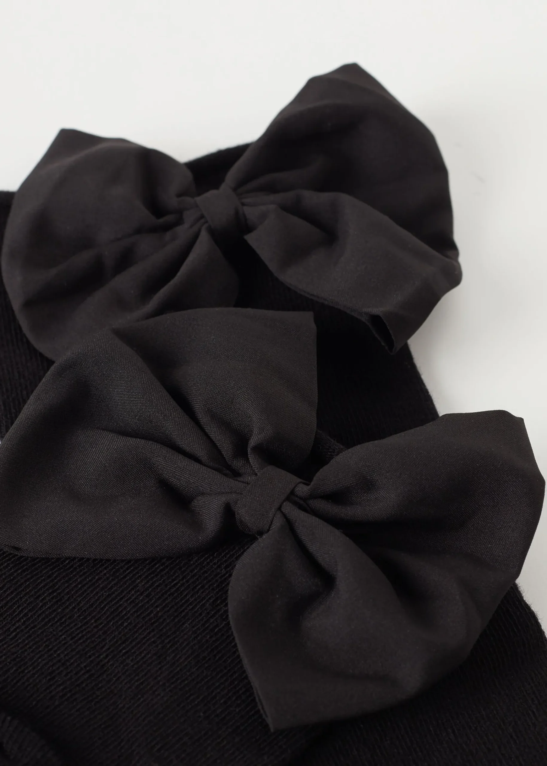 Short Socks^Calzedonia Bow Short Socks 8978 - Black Bow Appliqua©