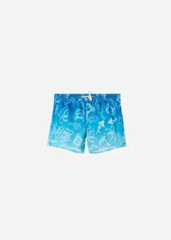 Swimwear^Calzedonia Boxer Boys' Swim Shorts Formentera 654C - Fish Pattern
