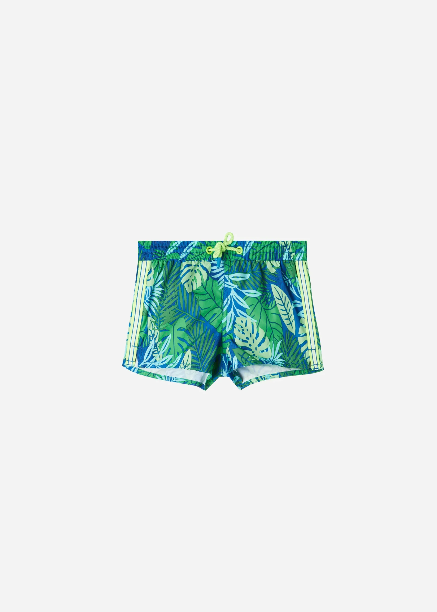 Swimwear^Calzedonia Boys' Boxer Swim Shorts Ibiza 677C - Leaf Pattern