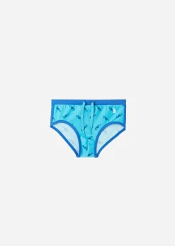 Swimwear^Calzedonia Boy's Swimming Trunks Malindi 661C - Seahorse Pattern