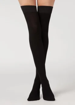 Stockings^Calzedonia Cashmere Hold Ups 019 - Black