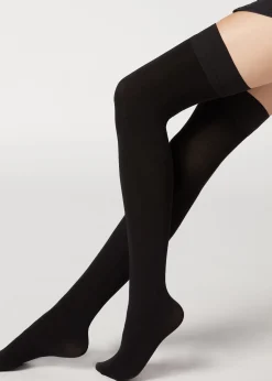 Stockings^Calzedonia Cashmere Hold Ups 019 - Black