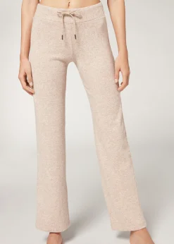 Trousers^Calzedonia Cashmere Straight Leggings 4938 - Light Natural Blend