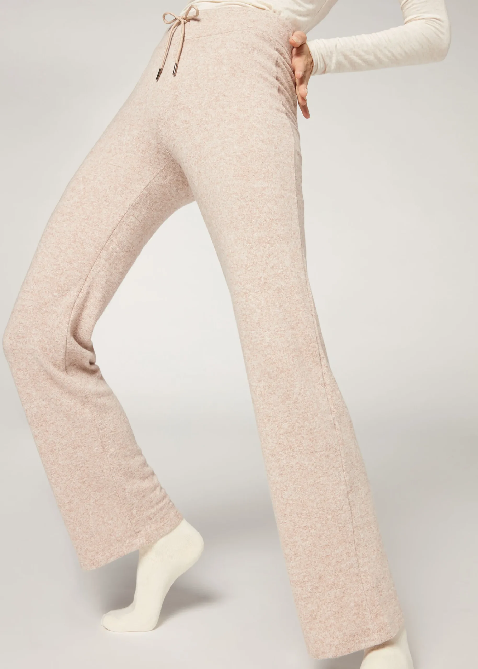 Trousers^Calzedonia Cashmere Straight Leggings 4938 - Light Natural Blend