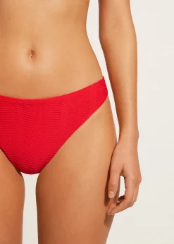 Bikini^Calzedonia Chevron Bikini Bottoms Casablanca 630C - Summer Red 3D