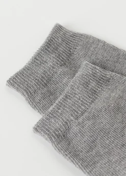 Short Socks^Calzedonia Children's Short Cotton Socks With Fresh Feet Breathable Material 031 - Grey Blend