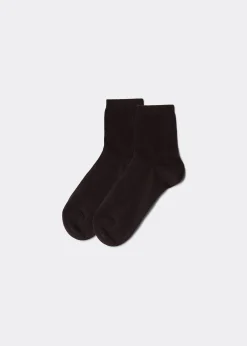 Short Socks^Calzedonia Children's Short Cotton Socks With Fresh Feet Breathable Material 189 - Chocolate
